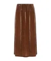 By Malene Birger Elastic Waist Skirt In Brown