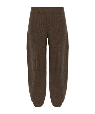 By Malene Birger Elastic-waist Casual Trousers In Brown