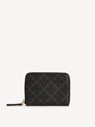 By Malene Birger Elia Printed Coin Purse In Dark Chokolate