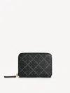 By Malene Birger Elia Printed Coin Purse In Charcoal
