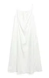 By Malene Birger Elizabeth Embroidered Organic Cotton Midi Dress In White