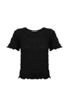 By Malene Birger Ella Crew-neck Top In Black
