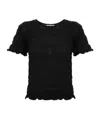 By Malene Birger Ella Crew-neck Top In Black