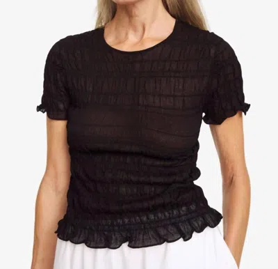 By Malene Birger Ella Crew-neck Top In Black