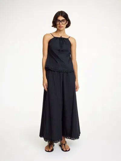 By Malene Birger Elle Organic Cotton Top In Black
