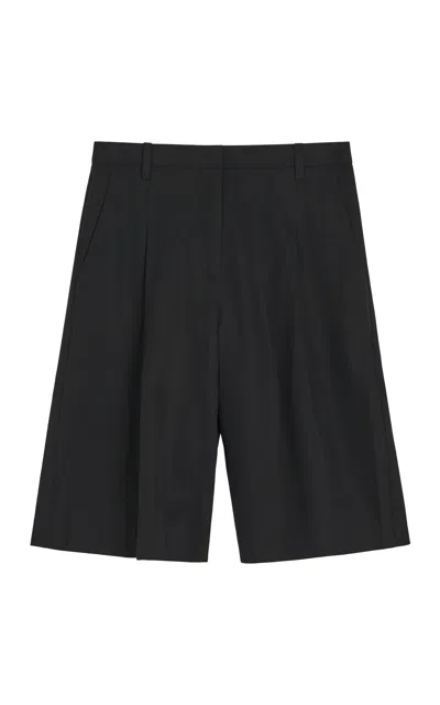 By Malene Birger Ellie Linen-blend Shorts In Black