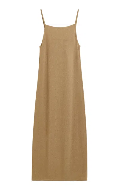 By Malene Birger Ellionore Knit Maxi Dress In Light Brown