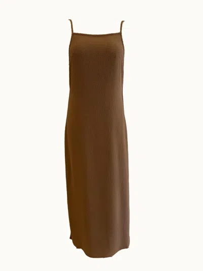 By Malene Birger Ellionore Midi Dress In Light Brown