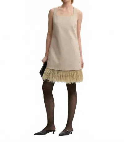 By Malene Birger Elva Mini Dress In Old Beige In Neutral
