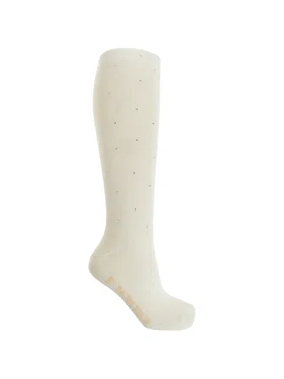 By Malene Birger Embellished Socks In Neutral