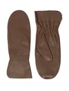 By Malene Birger Embroidered Gloves In Brown