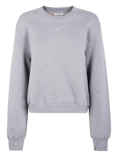 BY MALENE BIRGER EMBROIDERED-LOGO CREW-NECK SWEATSHIRT