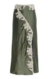 By Malene Birger Erika Lace Maxi Skirt In Green