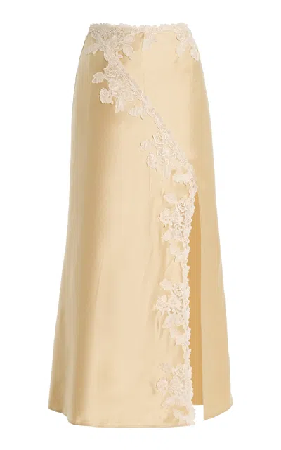 By Malene Birger Erika Lace Midi Dress In Gold