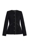 By Malene Birger Erin Cotton-blend Jacket In Black