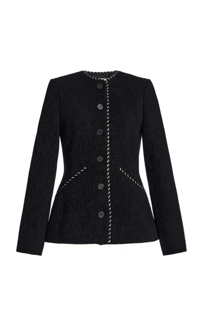 By Malene Birger Erin Cotton-blend Jacket In Black