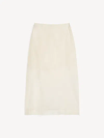 By Malene Birger Esta Silk Organza Skirt In White