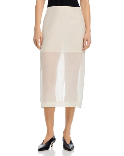 By Malene Birger Esta Soft Organza Skirt In White