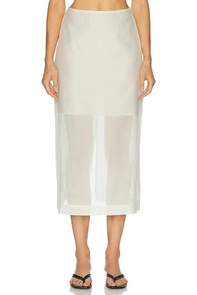 By Malene Birger Esta Soft Organza Skirt In White