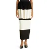 By Malene Birger Evora Colorblock Skirt In Block Stripe Qs1