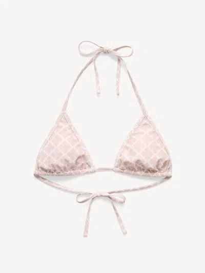 By Malene Birger Exclusive: Astra Triangle Bikini Top In Pink