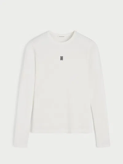 By Malene Birger Exclusive: Brita Organic Cotton Long-sleeved T-shirt In White