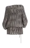 By Malene Birger Exclusive Cos Crinkled Satin Top In Silver