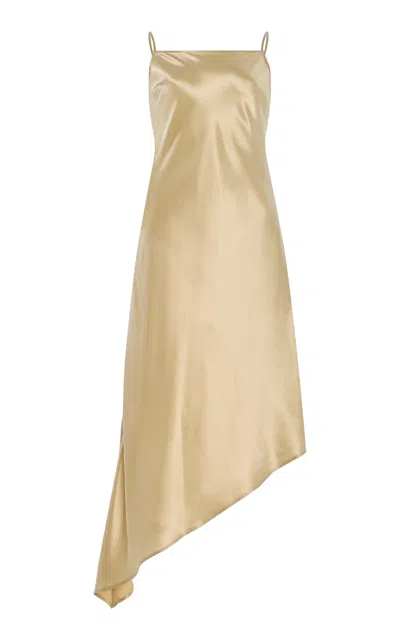 By Malene Birger Exclusive Leviana Satin Midi Dress In Ivory
