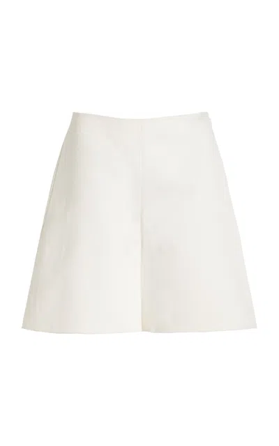 By Malene Birger Exclusive Marrian Cotton-blend Shorts In White