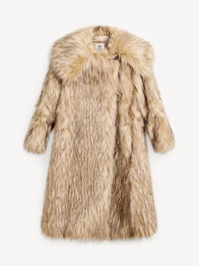By Malene Birger Exclusive Moda Operandi X  Yvette Faux Fur Coat In Nomad