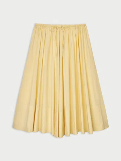 By Malene Birger Exclusive: Pheo Voile Organic Cotton Maxi Skirt In Brown