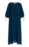 By Malene Birger Exclusive Riviera Lily Crepe Maxi Dress In Blue