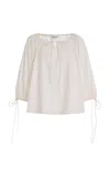 By Malene Birger Exclusive Riviera Lilyrose Organic Cotton Top In White
