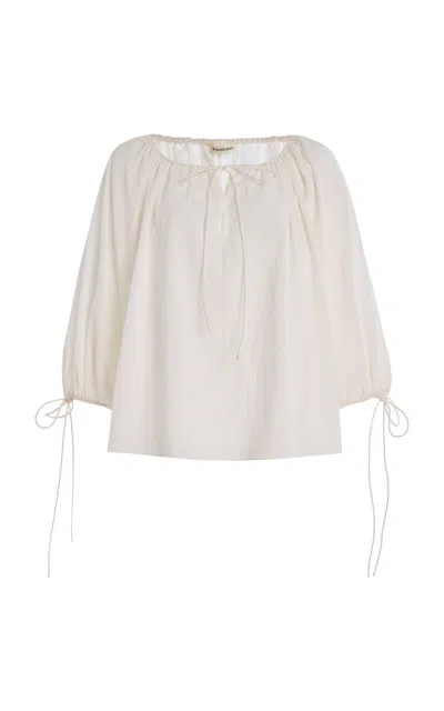 By Malene Birger Exclusive Riviera Lilyrose Organic Cotton Top In White
