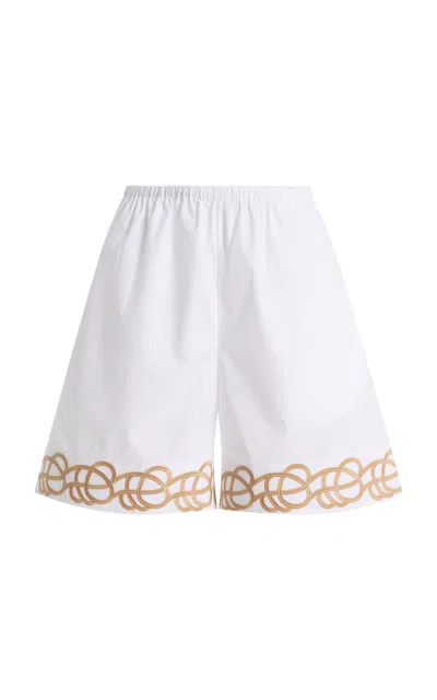 By Malene Birger Exclusive Siona Cotton Shorts In White