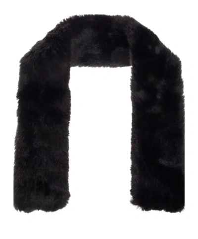 By Malene Birger Faux-fur Scarf In Black