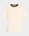By Malene Birger Fayeh Monogram Contrast-trim T-shirt In Oyster Gray