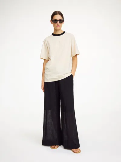 By Malene Birger Fayeh Organic Cotton T-shirt In Oyster Gray