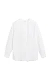 By Malene Birger Fayette Organic Cotton Poplin Shirt In White