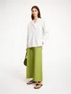 By Malene Birger Button Detail Long Sleeves Pleated Back