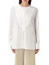 By Malene Birger Fayette Yoked High-low Blouse