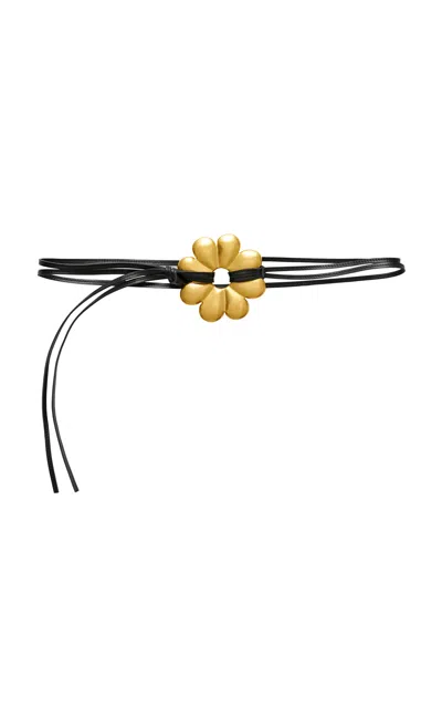 By Malene Birger Ferino Leather Rope Belt In Black