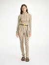By Malene Birger Fioria Turtleneck Wool Sweater In Graphic Flower