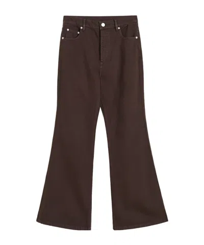 By Malene Birger Five-pockets Flared Trousers In Brown