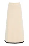 By Malene Birger Fleur Knit Cotton-blend Maxi Skirt In Neutral
