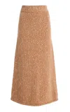 By Malene Birger Fleur Textured Knit Maxi Skirt In Neutral