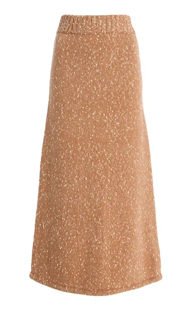 By Malene Birger Fleur Textured Knit Maxi Skirt In Neutral