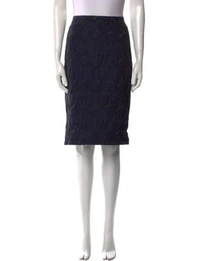 Pre-owned By Malene Birger Floral Print Knee-length Skirt