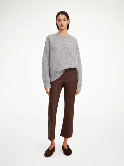 By Malene Birger Florentina Leather Trousers In Chestnut