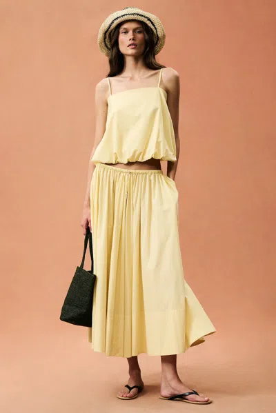 By Malene Birger For Fwrd Pheo Maxi Skirt In Yellow